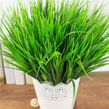 Green Grass Artificial Plants For Plastic Flowers