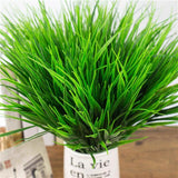 Green Grass Artificial Plants For Plastic Flowers