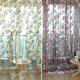 Flower Embroidered luxury 3D Window Curtains