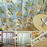 Flower Embroidered luxury 3D Window Curtains