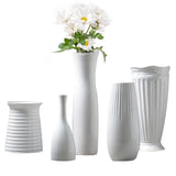 Classic White Ceramic Vase