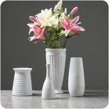 Classic White Ceramic Vase
