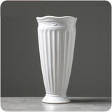 Classic White Ceramic Vase