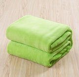 Solid fleece blankets