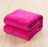 Solid fleece blankets