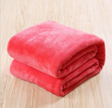 Solid fleece blankets