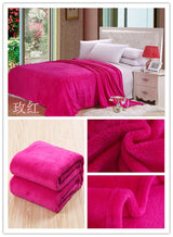 Solid fleece blankets